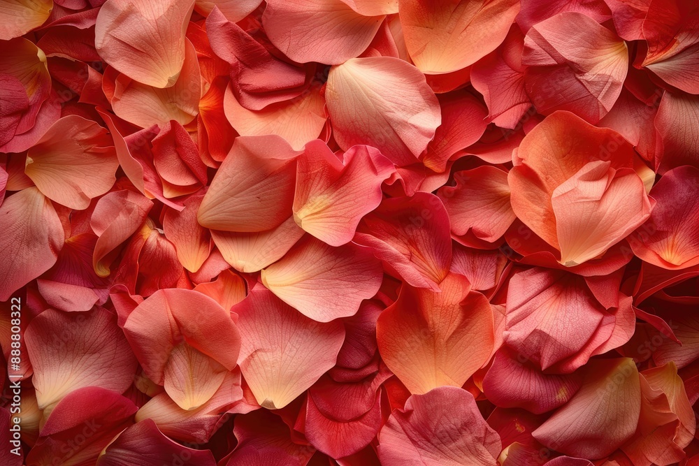 Delicate petals intricately arranged in a vibrant display, AI generated Delicate petals intricately arranged in a vibrant display, AI generated