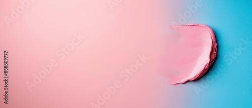 half pink, half blue