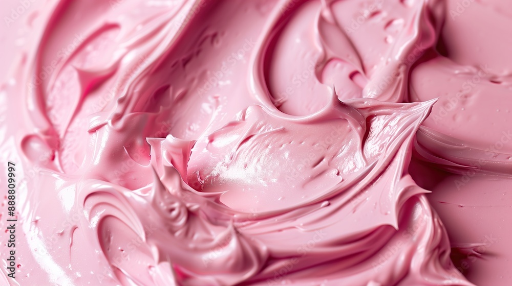 Close-up of creamy berry ice cream with a pink background, featuring swirls of strawberry and raspberry. Perfect for dessert advertisements and summer treats. Space for text. High quality. Close-up of creamy berry ice cream with a pink background, featuring swirls of strawberry and raspberry. Perfect for dessert advertisements and summer treats. Space for text. High quality.