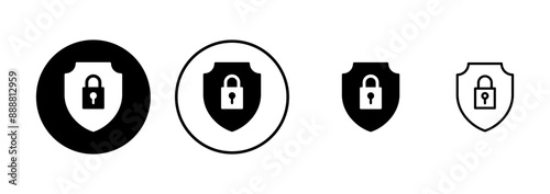Security icon vector isolated on white background. protection icon. privacy. vpn