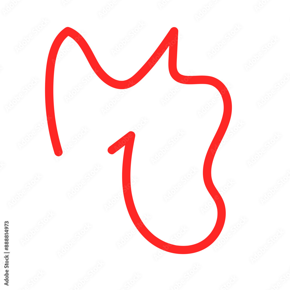 Squiggle abstract shapes vector line Squiggle abstract shapes vector line