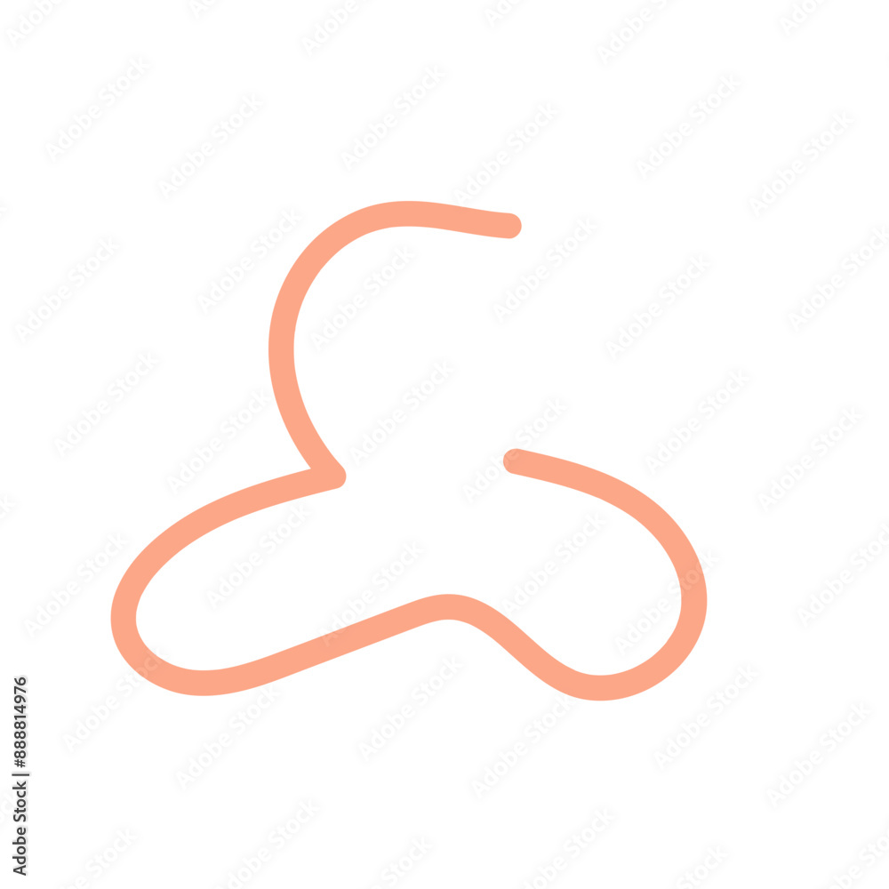 Obraz premium Squiggle abstract shapes vector line