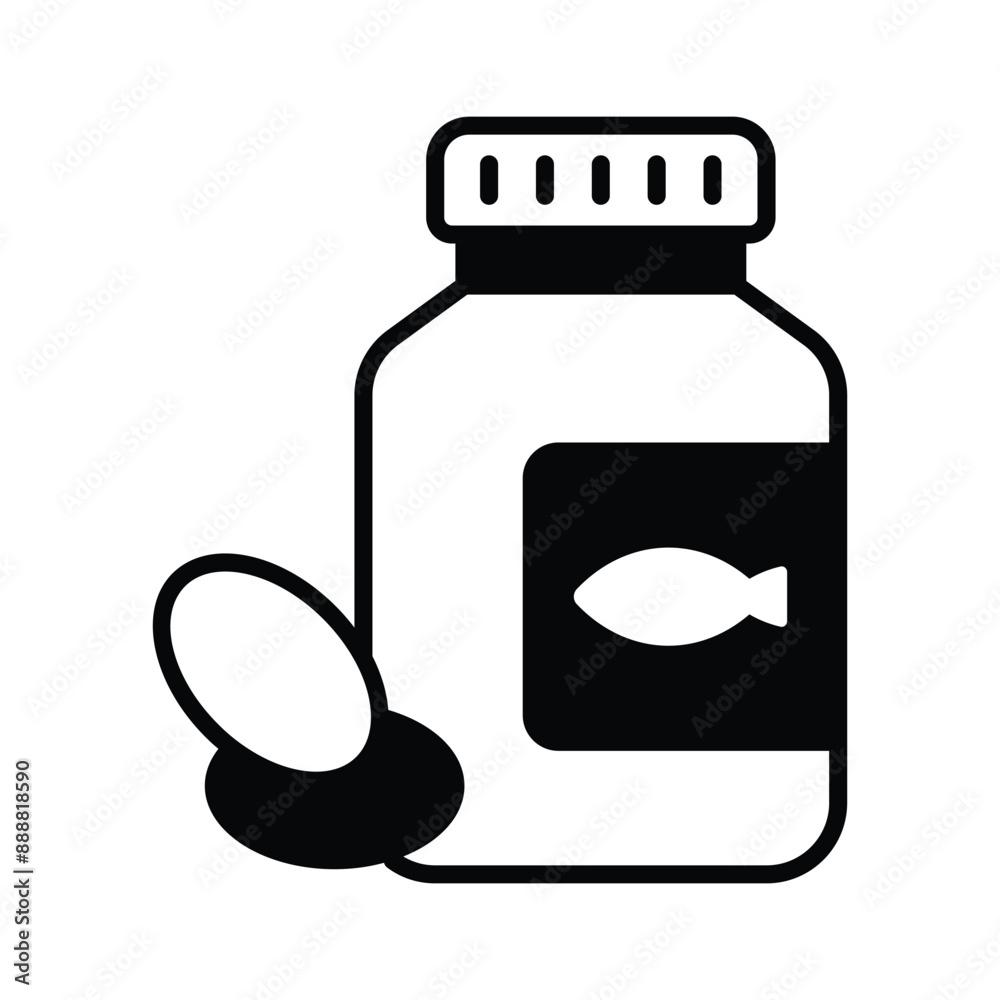 Get this amazing icon of fish oil, vitamin omega 3 bottle fish oil