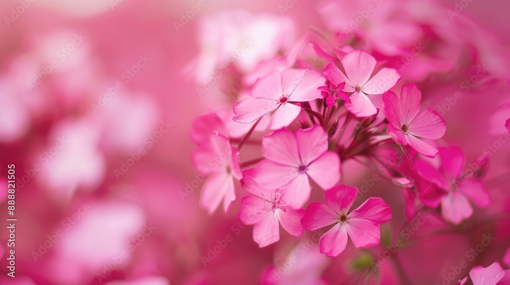 Fototapeta premium Macro shots of small pink blooms