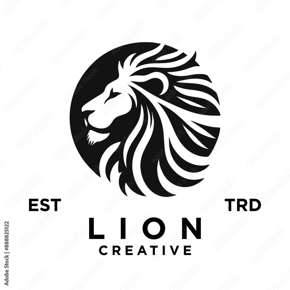 Lion head logo icon design illustration Lion head logo icon design illustration