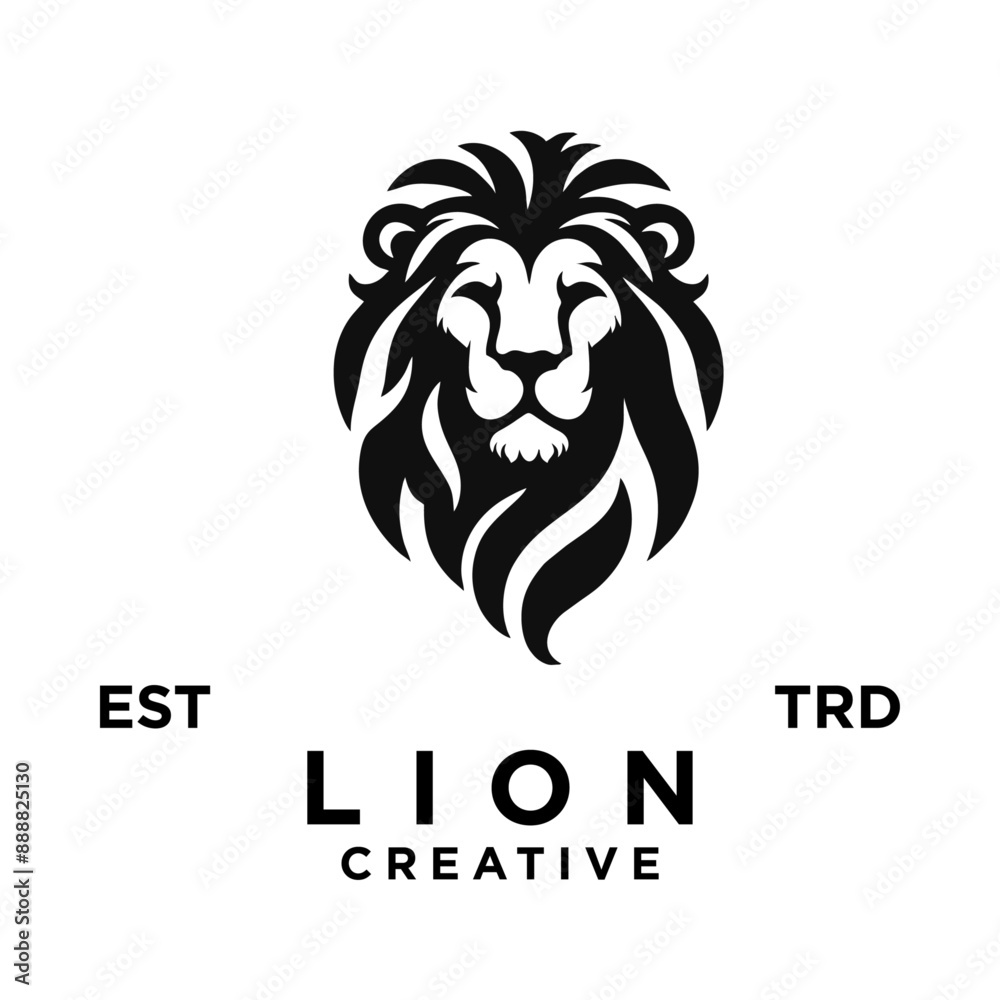 Lion head logo icon design illustration Lion head logo icon design illustration