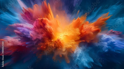 Abstract Explosion of Color