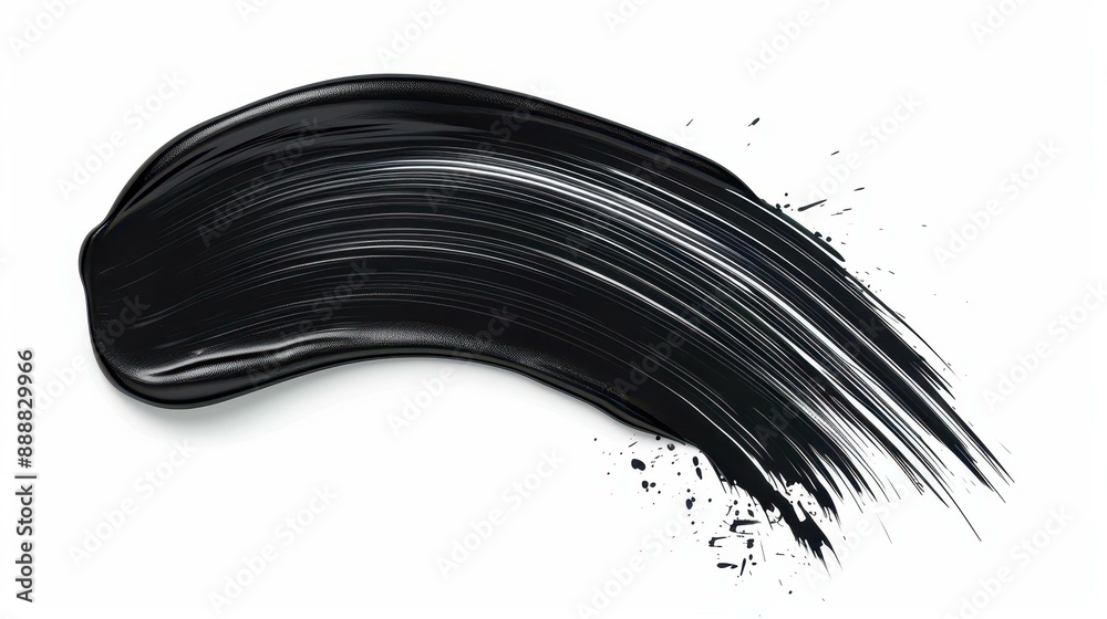 Create artistic eye makeup looks with this mascara brush stroke texture black paint swatch, perfect for makeup artists and beauty enthusiasts. Create artistic eye makeup looks with this mascara brush stroke texture black paint swatch, perfect for makeup artists and beauty enthusiasts.