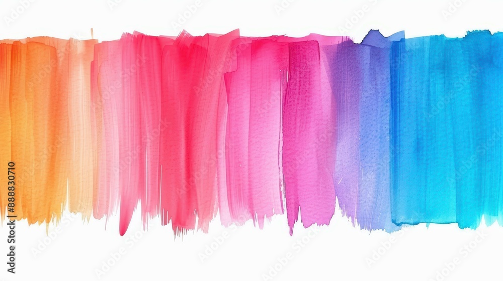 Naklejka premium Vivid abstract background with colorful hues, Black marker paint texture on white backdrop.