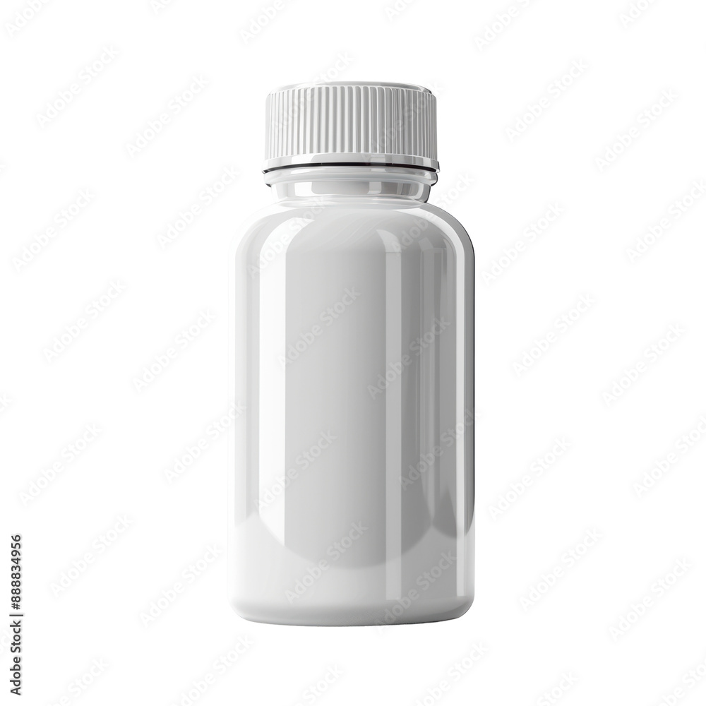 white plastic bottle , isolated on white background, transparent background white plastic bottle , isolated on white background, transparent background