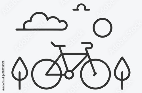 Discover the Beauty of Nature with Our Bicycle Ride Icon
