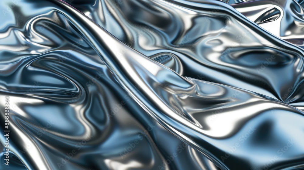 Fluid metallic textures with reflective surfaces Fluid metallic textures with reflective surfaces