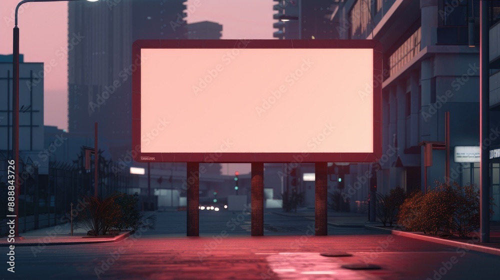 Billboard Screen Mockup with Contributors Background Billboard Screen Mockup with Contributors Background