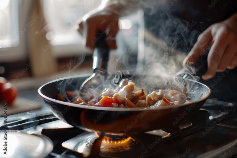The chef's hand is pouring spices on the exquisite haute cuisine dish, professional food photo, high definition details, white tunic in the background The chef's hand is pouring spices on the exquisite haute cuisine dish, professional food photo, high definition details, white tunic in the background