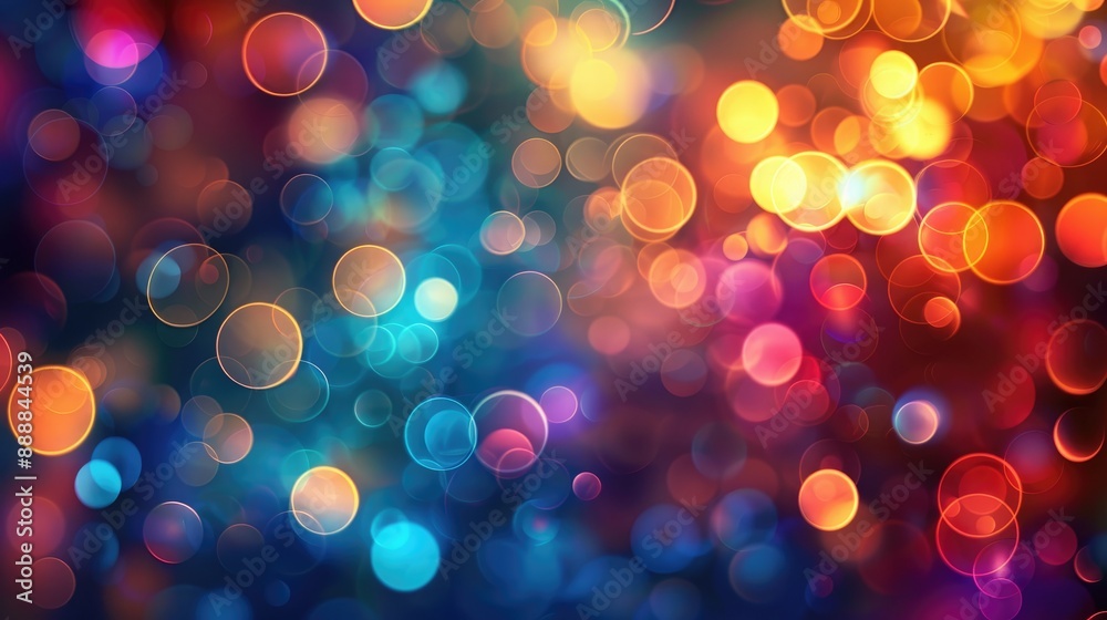 Colorful Circles and Flashes A Background of Bokeh Lighting Colorful Circles and Flashes A Background of Bokeh Lighting