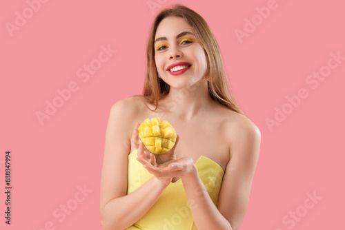 Beautiful young woman with ...