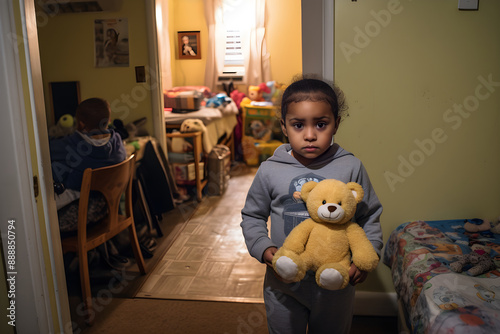 Child Protective Services Worker Conducting a Home Visit to Ensure Child's Welfare