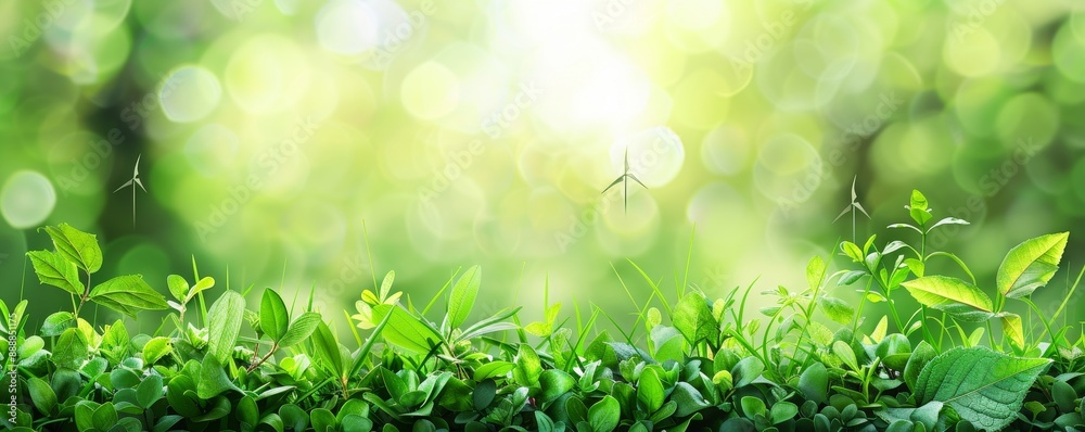 green energy background, environmentally friendly sustainable power and environment protection texture pattern, suitable for flyer brochure banner template with copy, Generative AI green energy background, environmentally friendly sustainable power and environment protection texture pattern, suitable for flyer brochure banner template with copy, Generative AI