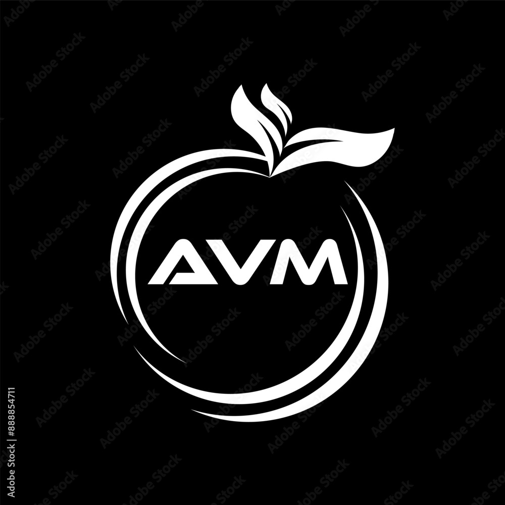 Obraz premium AVM letter logo Design. AVM Simple and modern monogram logo. Abstract Alphabet vector Design.