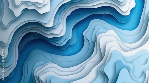 Topographic Blueprint: Mountains Ascending