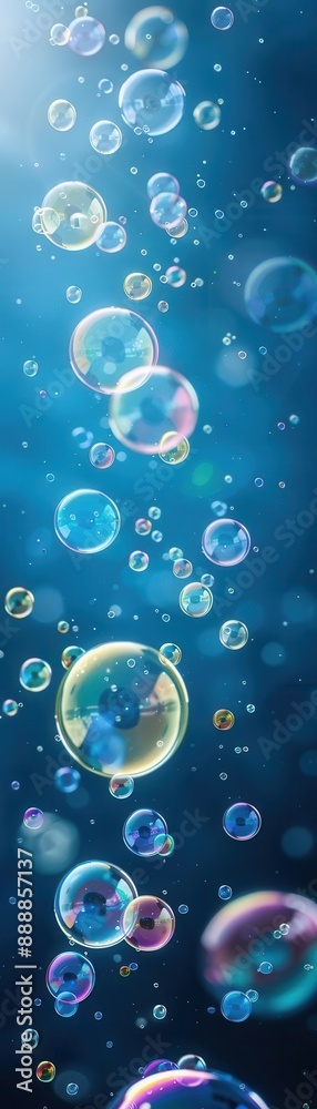 Abstract blue background with floating bubbles. Abstract blue background with floating bubbles.