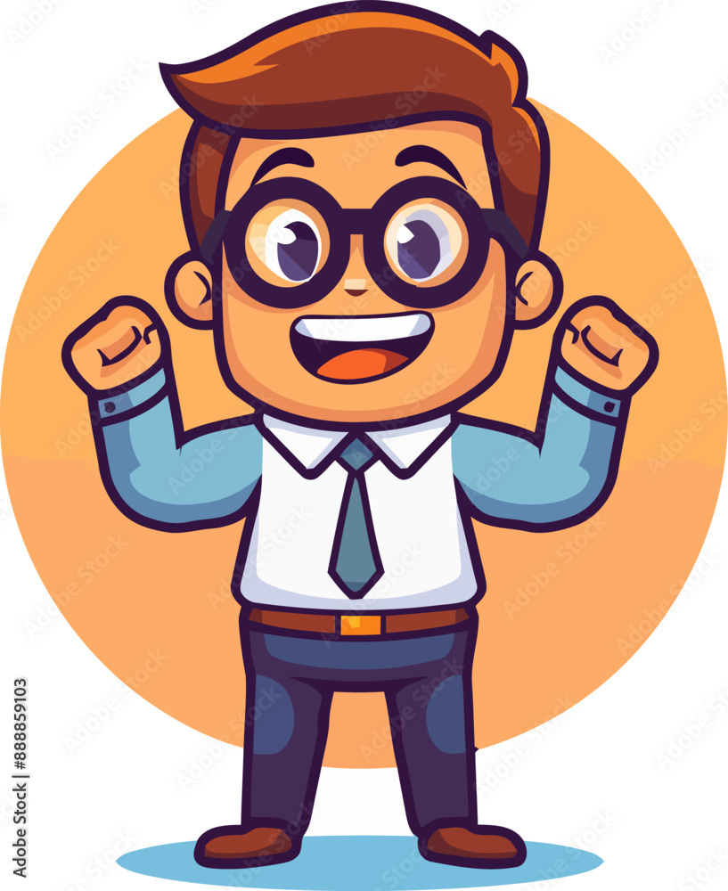 Happy Businessman Icon Vector Illustration. Happy Businessman Icon Vector Illustration.