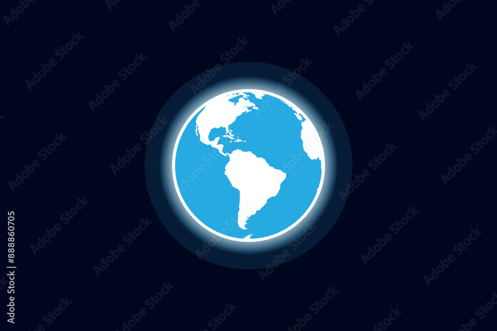 3D Earth vector. Earth vector illustration. 3D Earth vector. Earth vector illustration.