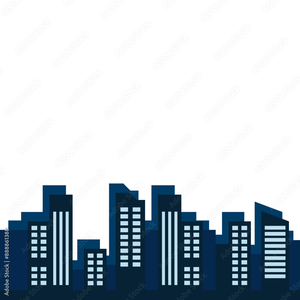 City Silhouette Night City Silhouette Night