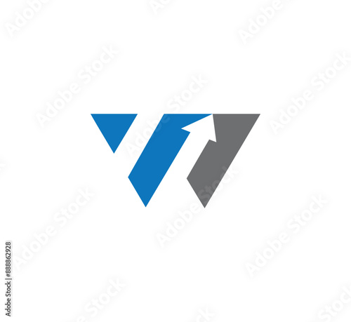 Free Download w initial logo design vector - GFXLoad