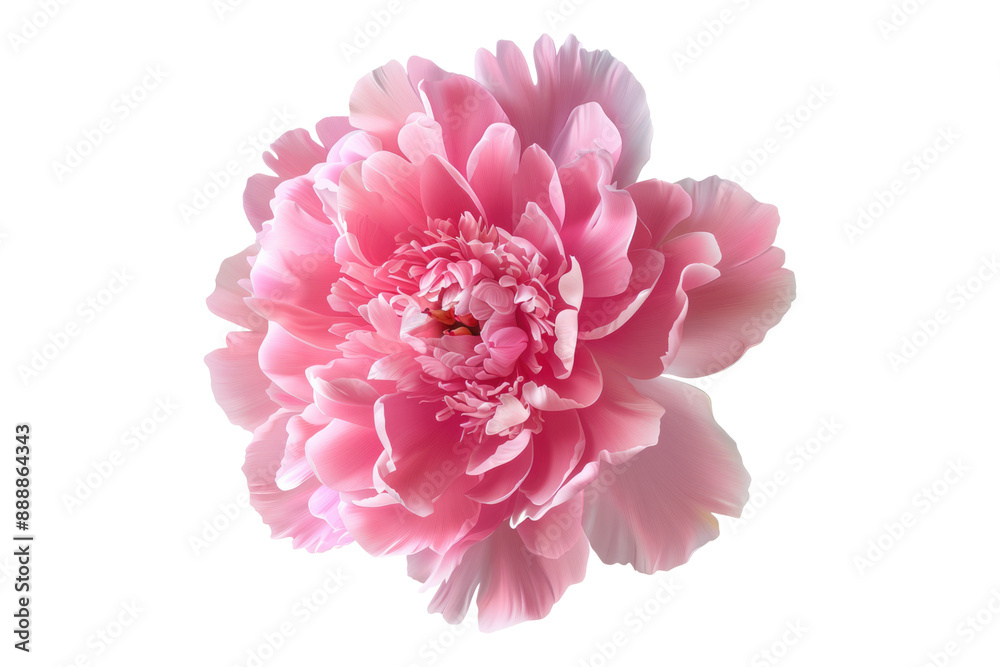 Blossoming peony petals isolated on transparent background Blossoming peony petals isolated on transparent background