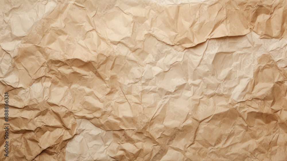 Photograph of a close-up of crumpled paper texture cardboard background with a grunge, old paper surface texture Photograph of a close-up of crumpled paper texture cardboard background with a grunge, old paper surface texture