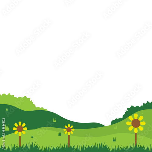 Green Field Illustration