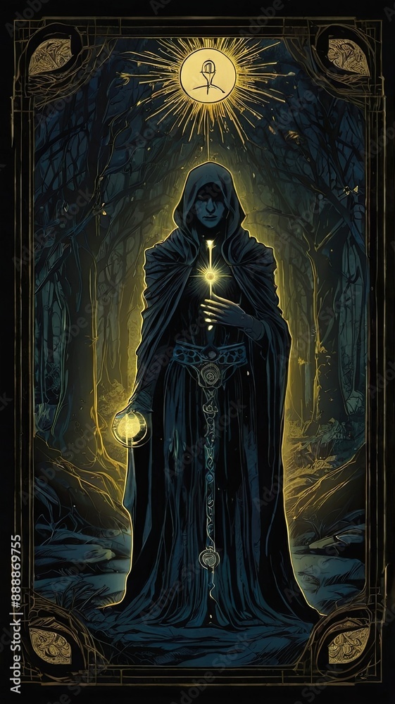 Obraz premium Vibrant and Colorful High-Resolution New Style Tarot Card – Clear Cut HD JPEG Image for Detailed Spiritual Guidance and Insightful Readings – Perfect for Tarot Enthusiasts and Sp