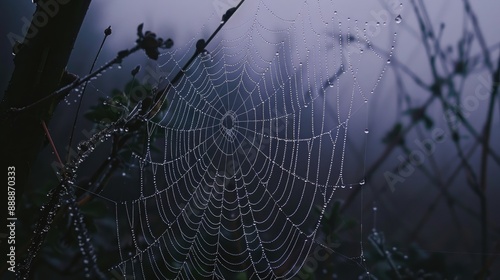 Dampness on the spider s web
