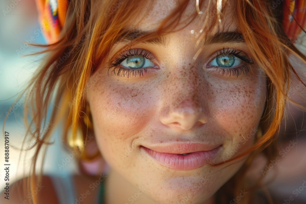 young pleasant smiling girl, portrait of a woman with blue eyes and clear skin. young pleasant smiling girl, portrait of a woman with blue eyes and clear skin.