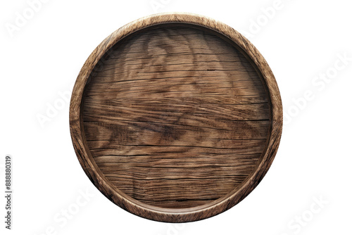 Circle coaster isolated on transparent background