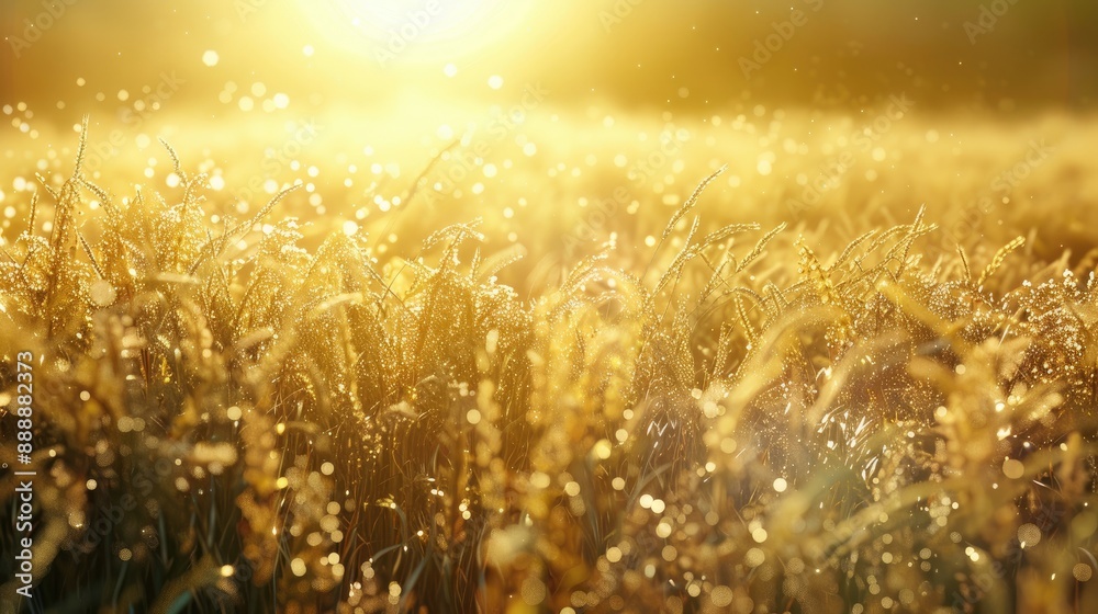 Field of grass under sunlight Field of grass under sunlight