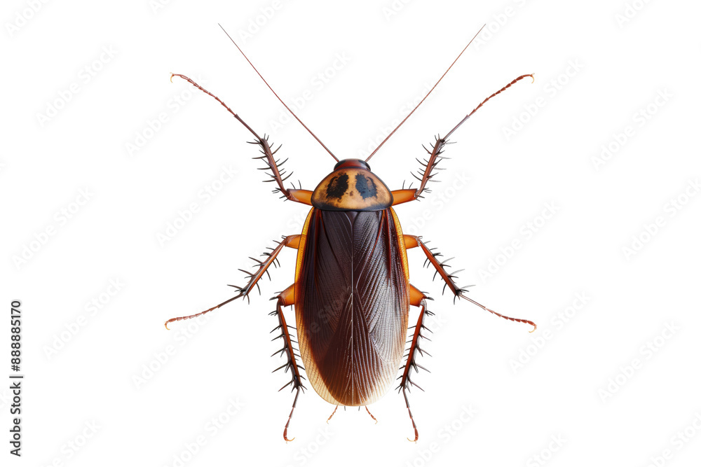 Fototapeta premium Cockroach isolated on transparent background