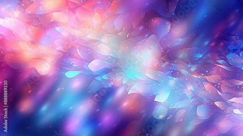 Noisy multicoloured abstract background. Colorful gradient. Holographic blurred grainy gradient background