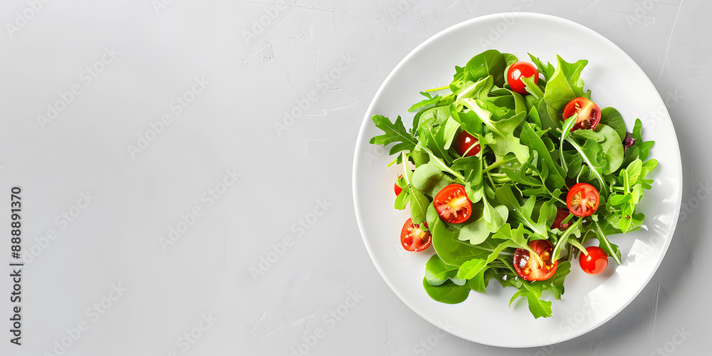 Salad on the plate healthy food