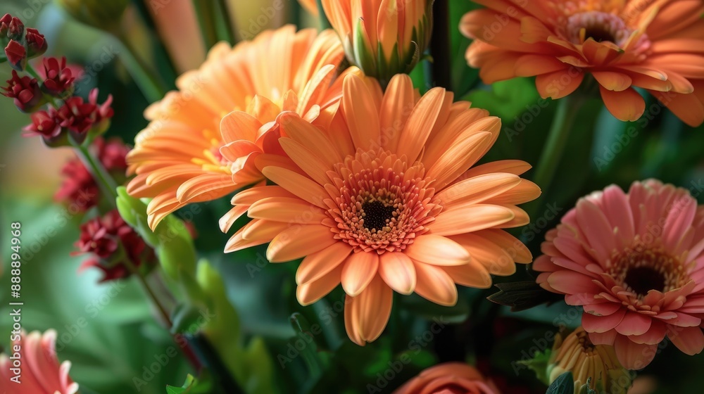 Beautiful bouquet of outstanding orange flowers Beautiful bouquet of outstanding orange flowers