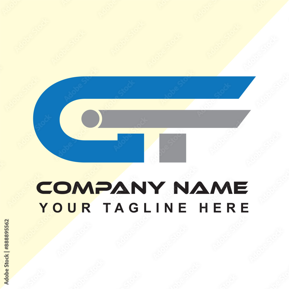 Fototapeta premium gf business logo design