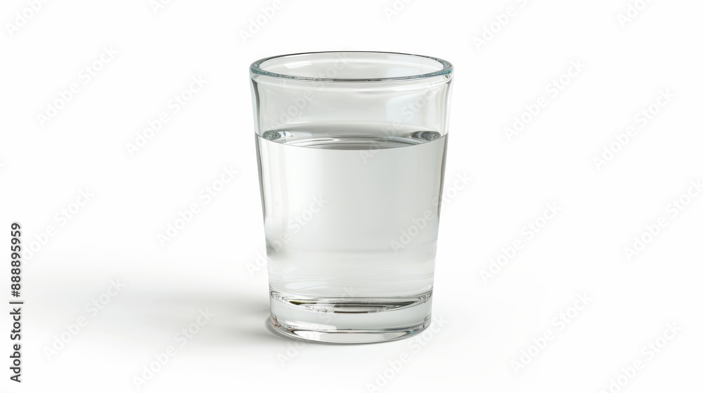 Glass of water isolated on white background Glass of water isolated on white background