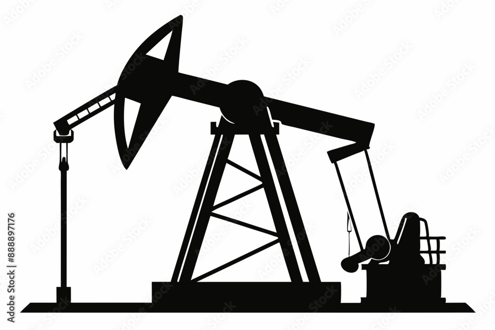 Oil pump jack Silhouette Vector art, Pump jack black Clip art, petrol pumpjack flat vector icon
Oil pump jack Silhouette Vector art, Pump jack black Clip art, petrol pumpjack flat vector icon
