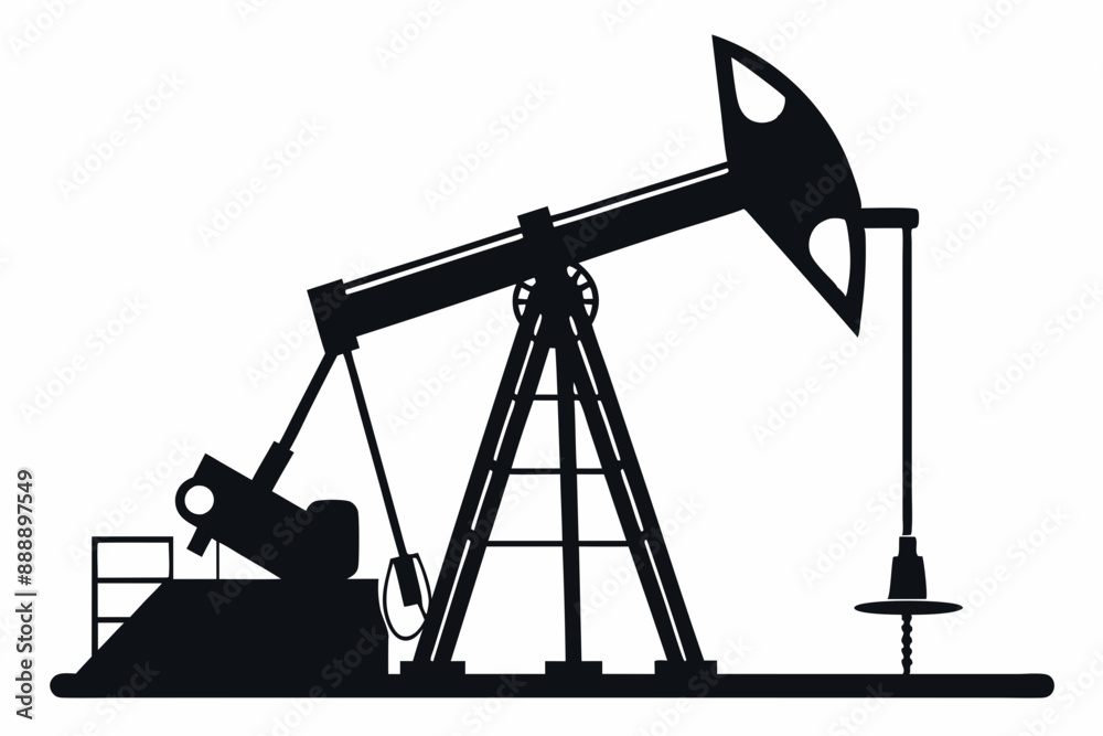 Oil pump jack Silhouette Vector art, Pump jack black Clip art, petrol pumpjack flat vector icon
Oil pump jack Silhouette Vector art, Pump jack black Clip art, petrol pumpjack flat vector icon