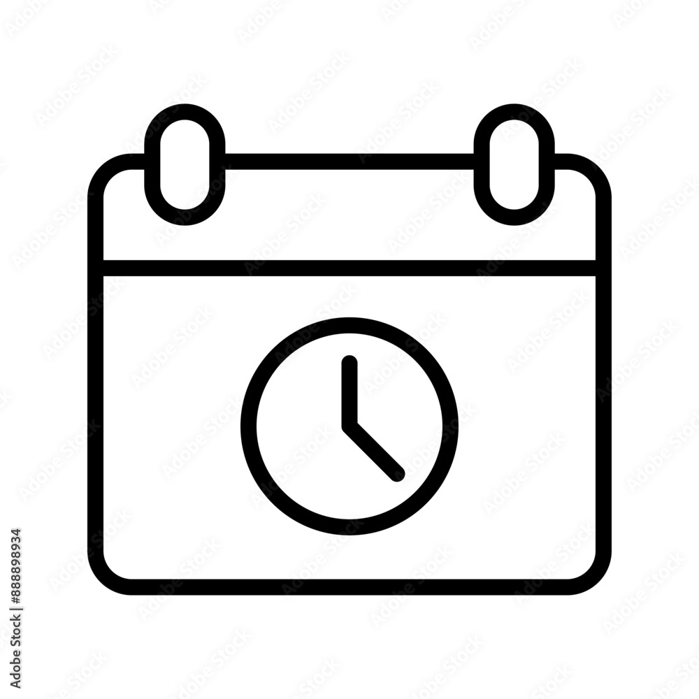 Deadline icon from seo collection. Simple line Campaign Deadline icon color editable Deadline icon from seo collection. Simple line Campaign Deadline icon color editable