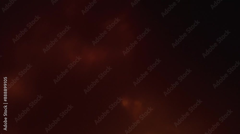 Flying inside fireball explosion POV slow motion