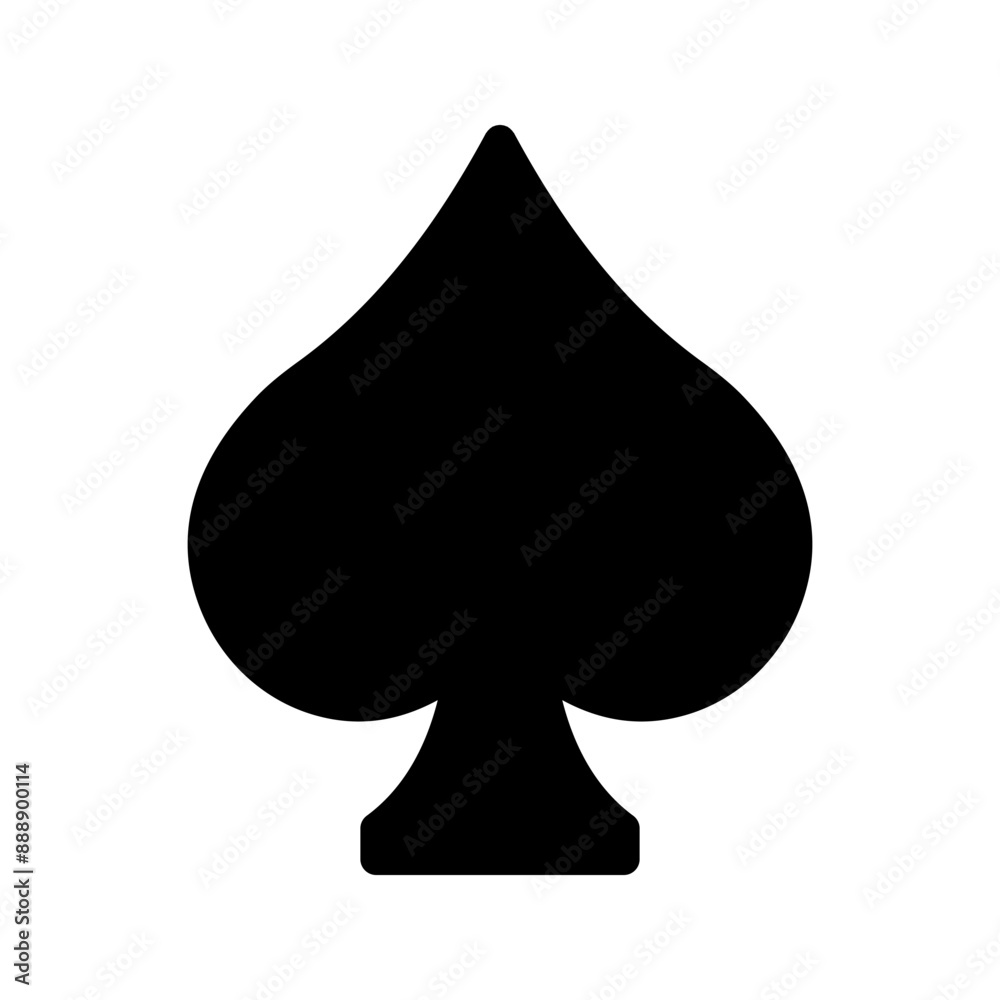 Spades Playing Cards icon Symbol color editable Spades Playing Cards icon Symbol color editable
