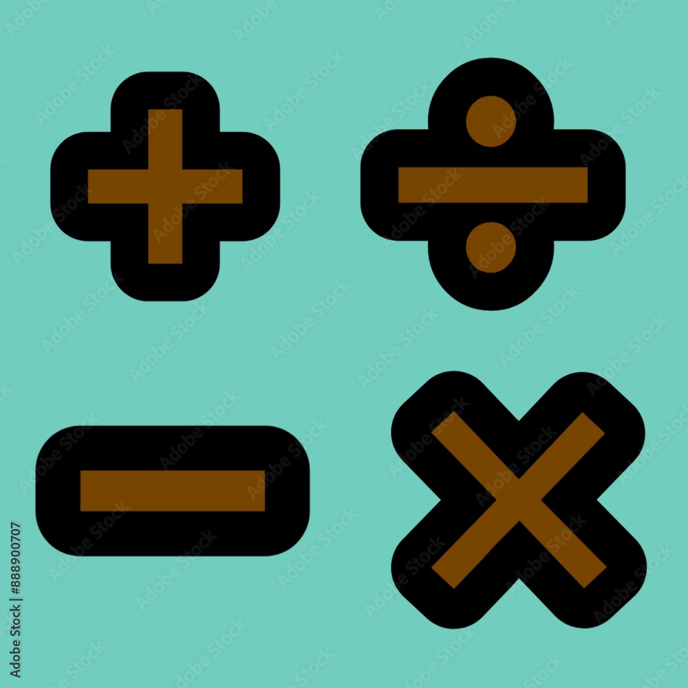 Obraz premium plus and minus buttons