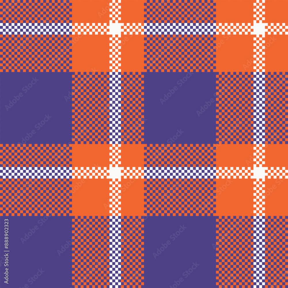 Scottish Tartan Seamless Pattern. Classic Plaid Tartan Traditional Scottish Woven Fabric. Lumberjack Shirt Flannel Textile. Pattern Tile Swatch Included.